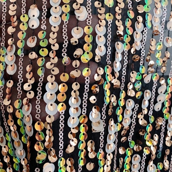 Anthropologie Corey Lynn Calter Sequined Swing Dress - Picture 7 of 10